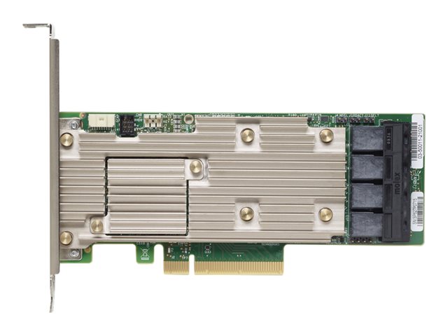 Lenovo ThinkSystem 930-16i - Storage controller (RAID) - 16 Channel - SATA / SAS 12Gb/s - low profile - RAID RAID 0, 1, 5, 6, 10, 50, JBOD, 60 - PCIe 3.0 x8 - for ThinkSystem SR250, SR630 V2, SR645, SR650 V2, SR665, SR850 V2, SR860 V2, ST250, ST650 V2