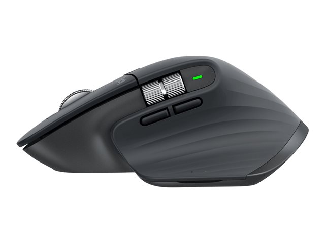Logitech Master Series MX Master 3S for Business - Mouse - ergonomic - right-handed - optical - 7 buttons - wireless - Bluetooth - Logitech Logi Bolt USB receiver - graphite