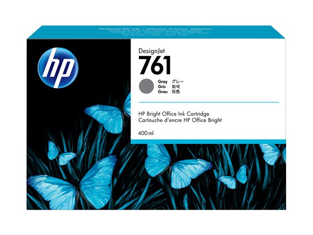HP 761 - 400 ml - grey - original - DesignJet - ink cartridge - for DesignJet T7100, T7200, T7200 Production Printer