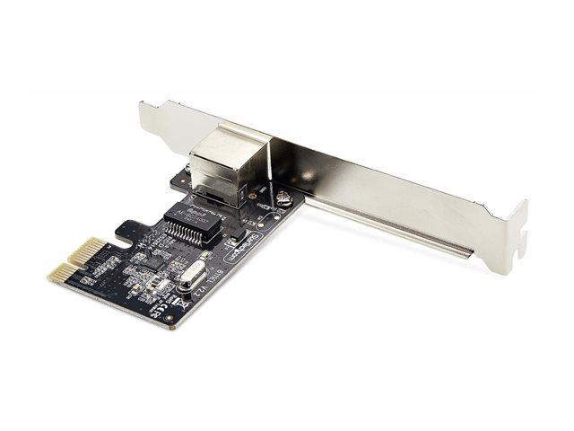 StarTech.com 1-Port Gigabit PCIe Network Adapter Card, TAA Compliant - Network adapter - PCIe low profile - Gigabit Ethernet x 1 - black - TAA Compliant