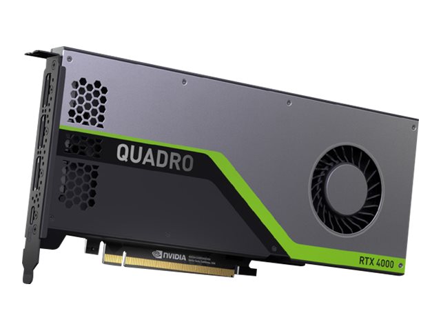 NVIDIA Quadro RTX 4000 - Graphics card - Quadro RTX 4000 - 8 GB GDDR6 - PCIe 3.0 x16 - 3 x DisplayPort, USB-C - for ThinkCentre M75t Gen 2, ThinkStation P330 Gen 2, P340, P520, P520c, P620, P720, P920
