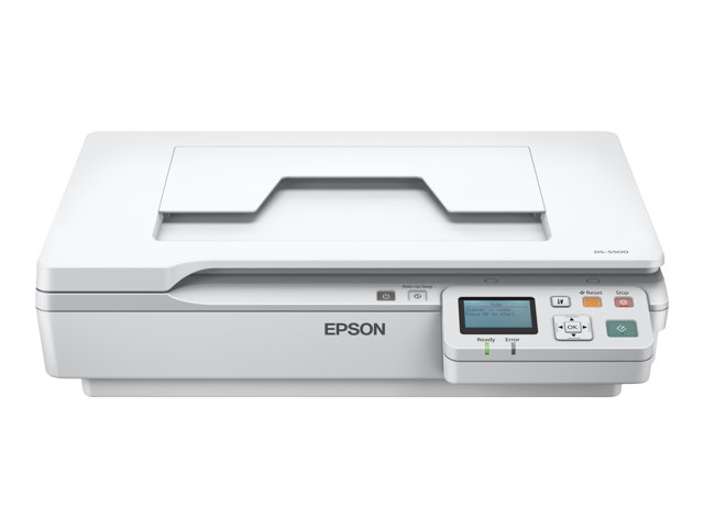 Epson WorkForce DS-5500N - Flatbed scanner - CCD - A4 - 1200 dpi x 1200 dpi - USB 2.0, LAN