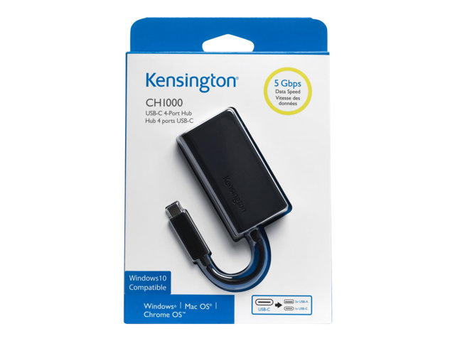 Kensington CH1000 - Hub - 2 x USB 3.1 + 2 x USB-C - desktop