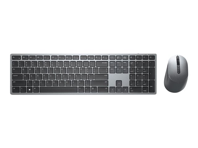 Dell Premier Multi-Device KM7321W - Keyboard and mouse set - wireless - 2.4 GHz, Bluetooth 5.0 - QWERTY - UK - titan grey
