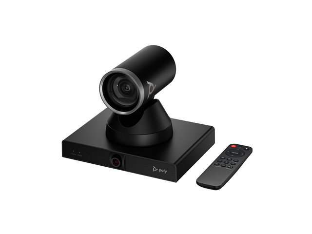 HP Poly Studio E60 - Conference camera - PTZ - colour - 2 x 8 MP - 3840 x 2160 - 4K UHD (3840 x 2160), 2160p - audio - LAN - USB - DC 12 V / PoE Plus - TAA Compliant