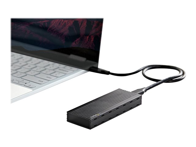 StarTech.com USB-C (10Gbps) to M.2 NVMe SSD Enclosure - Portable M.2 PCIe Aluminum Case - 1GB/s Read & Write - Mac & PC - Storage enclosure - M.2 - M.2 Card - USB 3.1 (Gen 2) - black