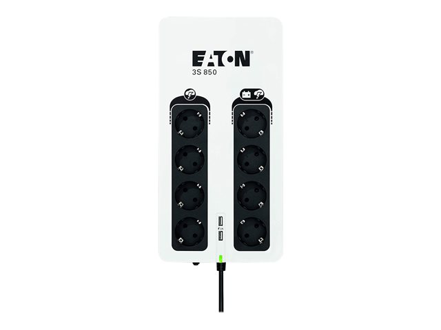 Eaton 3S 850 - UPS - AC 220-240 V - 510 Watt - 850 VA - 1-phase - USB - output connectors: 8