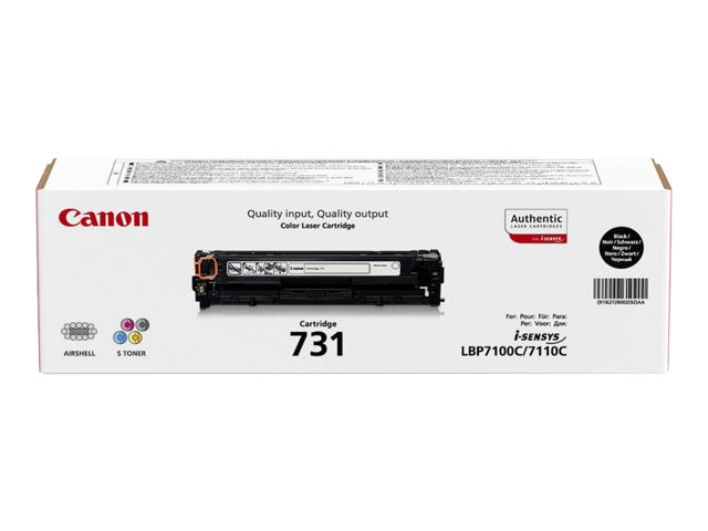 Canon 731 BK - Black - original - toner cartridge - for i-SENSYS MF623Cn, MF628Cw