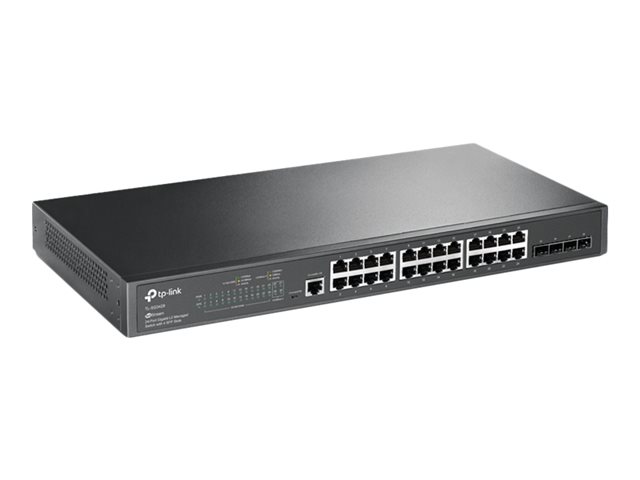 TP-Link JetStream TL-SG3428 - Switch - Managed - 24 x 10/100/1000 + 4 x Gigabit SFP - rack-mountable