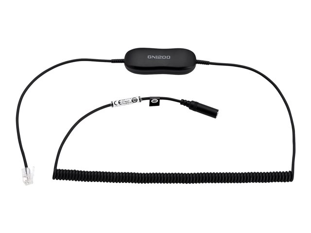 Desk phone cable Jabra EVOLVE RJ9 to 3.5 mm jack conv. cable2M