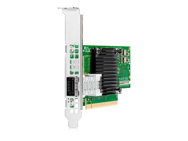HPE InfiniBand HDR100 MCX653105A-ECAT - Network adapter - PCIe 4.0 x16 low profile - 100Gb Ethernet / 100Gb Infiniband QSFP28 x 1 - for ProLiant DL325 Gen10, DL345 Gen10, DL365 Gen10, DL380 Gen10