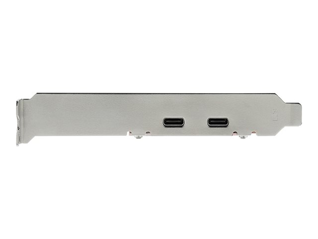 StarTech.com PCIe USB 3.1 Card, 2x USB C 3.1 Gen 2 10Gbps, PCIe Gen 3 x4, ASM3142 Chipset, USB Type-C PCI Express Card, 2-Port USB 3.2 Gen 2x1 Expansion Add-On Card, Windows, macOS, Linux - Full/Low-Profile - USB adapter - PCIe 3.0 x4 low profile - USB-C 3.1 Gen 2 x 2 - for P/N: S252BU313R