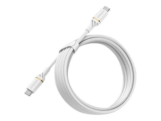 OtterBox Standard - USB cable - 24 pin USB-C (M) to 24 pin USB-C (M) - USB 2.0 - 3 A - 3 m - Power Delivery support 
