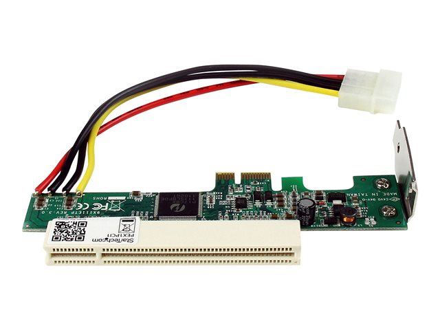 StarTech.com PCI Express to PCI Adapter Card - PCIe to PCI Converter Adapter with Low Profile / Half-Height Bracket (PEX1PCI1) - PCIe x1 to PCI slot adapter