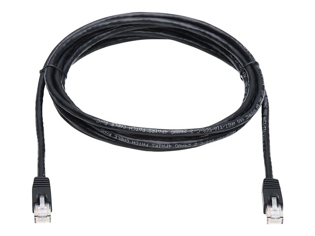 Eaton Tripp Lite Series Cat6a 10G Snagless UTP Ethernet Cable (RJ45 M/M), Black, 10 ft. (3.05 m) - Patch cable (DTE) - RJ-45 (M) to RJ-45 (M) - 3.05 m - UTP - CAT 6a - IEEE 802.3af - snagless, stranded - black