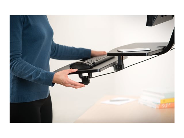 Kensington SmartFit Sit/Stand Workstation - Mounting kit (sit-stand arm, mouse platform, desk clamp pole, keyboard platform) - for LCD display / PC equipment - black - desktop