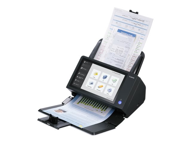 Canon imageFORMULA ScanFront 400 - Document scanner - CMOS / CIS - Duplex - 216 x 3048 mm - 600 dpi x 600 dpi - up to 45 ppm (mono) / up to 45 ppm (colour) - ADF (60 sheets) - up to 6000 scans per day - USB 2.0, LAN