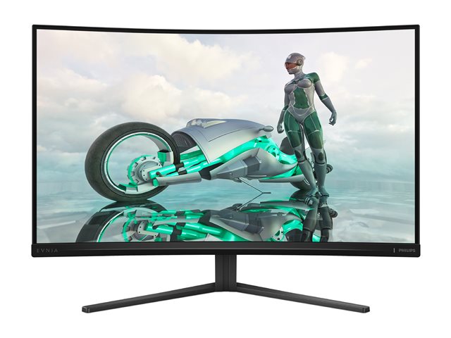 Philips Evnia 3000 32M2C3500L - LED monitor - gaming - curved - 32\" (31.5\" viewable) - 2560 x 1440 QHD @ 180 Hz - Fast VA - 300 cd/m² - 3500:1 - HDR10 - 0.5 ms - 2xHDMI, DisplayPort - charcoal