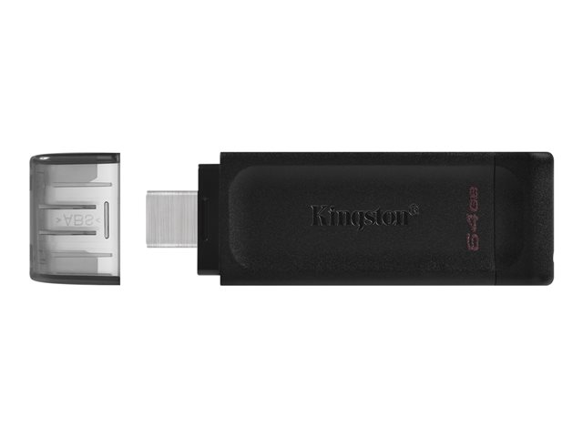 Kingston DataTraveler 70 - USB flash drive - 64 GB - USB-C 3.2 Gen 1
