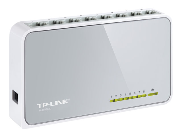 TP-Link TL-SF1008D 8-Port 10/100Mbps Desktop Switch - Switch - 8 x 10/100 - desktop