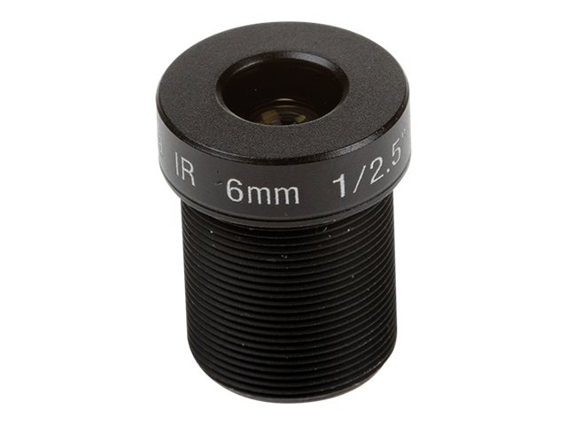 AXIS - CCTV lens - fixed focal - fixed iris - 1/2.8\" - M12 mount - 6 mm - f/1.6 (pack of 10) - for AXIS P3904-R M12, P3905-R, P3905-R M12, P3915-R M12