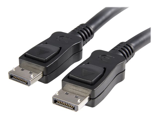 StarTech.com 1m DisplayPort 1.2 Cable with Latches M/M DisplayPort 4k - DisplayPort cable - DisplayPort (M) to DisplayPort (M) - 1 m - latched - black
