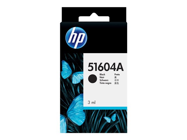HP - 3 ml - black - original - ink cartridge - for QuietJet Plus, ThinkJet
