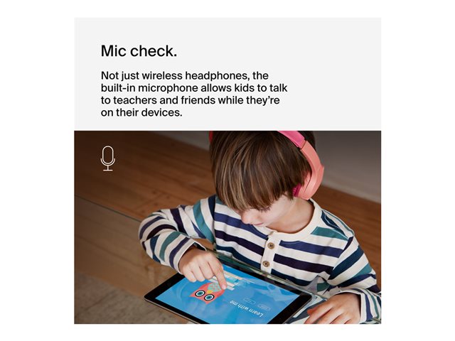 Belkin SoundForm Mini - Headphones with mic - on-ear - Bluetooth - wireless, wired - 3.5 mm jack - pink