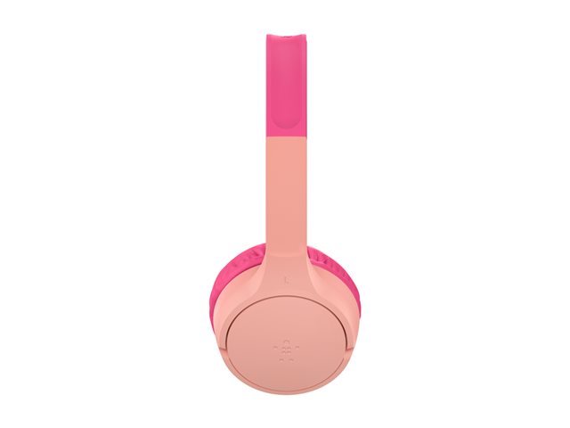 Belkin SoundForm Mini - Headphones with mic - on-ear - Bluetooth - wireless, wired - 3.5 mm jack - pink