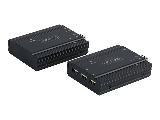 StarTech.com 4K HDMI KVM Extender over Fiber, HDMI Video & USB over Fiber, up to 984ft/300m (MultiMode), 10G MMF SFP+ modules, Remote KVM Switch/Console Extender, KVM Extension Kit (TX/RX) - Transmitter & Receiver - KVM / audio extender - 10GbE - over fibre optic - USB - 10GBase-SR - up to 300 m - 850 nm
