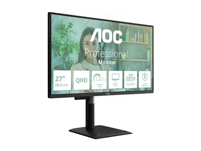 27' 16:9 IPS 120Hz 2560x1440 HAS 150mm   HDMI x 2x 2.0 DP x 1x 1.4
