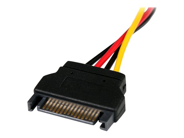 StarTech.com 6in SATA to LP4 Power Cable Adapter - F/M - Power adapter - SATA power (M) to 4 pin internal power (F) - 5.9 in - black - LP4SATAFM6IN - Power adapter - SATA power (M) to 4 PIN internal power (F) - 15 cm - black - for P/N: 25S22M2NGFFR, HSB225S3R, S322M225R, SAT2M2NGFF25, SAT32MSAT257, SATSASBP425