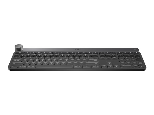 Logitech Craft Advanced with Creative Input Dial - Keyboard - backlit - Bluetooth, 2.4 GHz - Swiss
