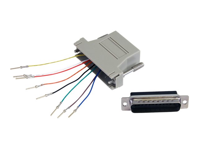 StarTech.com DB25 to RJ45 Modular Adapter - M/F - Serial adapter - DB-25 (M) to RJ-45 (F) - GC258MF - Serial adapter - DB-25 (M) to RJ-45 (F)