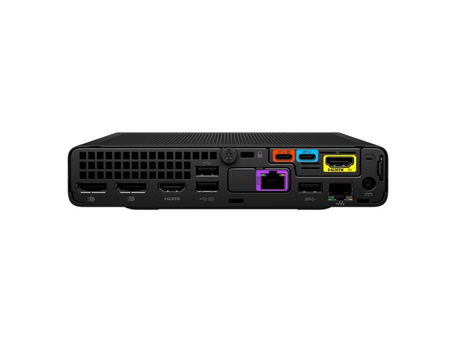 HP Mini IP Conference PC - Mini desktop Core i7 13700T / up to 4.9 GHz - vPro - RAM 16 GB - SSD 256 GB - NVMe - UHD Graphics 770 - Gigabit Ethernet, 2.5 Gigabit Ethernet, IEEE 802.11ax (Wi-Fi 6E), Bluetooth 5.3 - Win 11 IoT Enterprise - monitor: none - with Microsoft Team Rooms