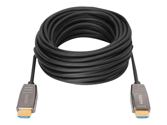 HDMI AOC HYBRID GLASFASER ANSCHLUSSKABEL TYP A M/M 30M UHD 8K60HZ CE GOLD BL