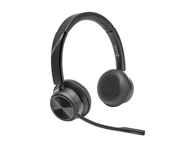 Poly Savi 7420 Office Stereo Microsoft Teams Certified DECT 1880-1900 MHz Headset EMEA - INTL English - Euro plug - Replaces Poly SKU 2-221112-205