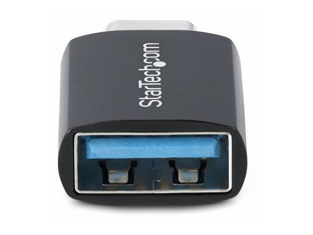StarTech.com USB-C to USB-A Adapter, USB 5Gbps, Compact USB-C Male to USB-A Female Adapter, Durable Metal Housing, M/F - USB adapter - 24 pin USB-C (M) to USB (F) - USB 3.2 Gen 1 - 5 V - 3 A - passive, up to 5 Gbps data transfer rate - black