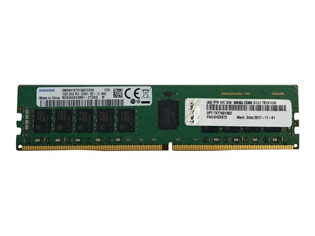 Lenovo TruDDR4 - DDR4 - module - 32 GB - DIMM 288-pin - 2666 MHz / PC4-21300 - 1.2 V - unbuffered - ECC - for ThinkSystem SR250 7Y51, 7Y52, ST250 7Y45, 7Y46, ST50 7Y48