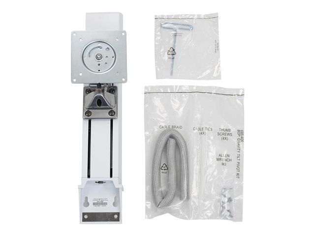 Ergotron StyleView HD Monitor Kit - Mounting component (lift mechanism) - for All-In-One - white - screen size: up to 27\" - cart mountable