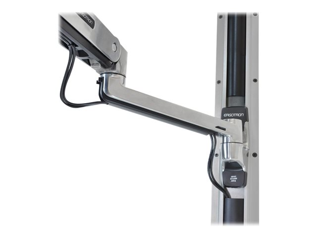 Ergotron LX - Mounting kit (sit-stand arm, extension, base, VESA adapter) - for LCD display - capacity 3.2-11.3 kg - polished aluminium - screen size: up to 42\" - wall-mountable