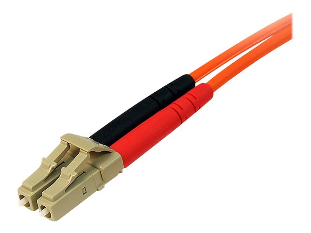 StarTech.com 15m Fiber Optic Cable - Multimode Duplex 50/125 - LSZH - LC/LC - OM2 - LC to LC Fiber Patch Cable - Network cable - LC multi-mode (M) to LC multi-mode (M) - 15 m - fibre optic - duplex - 50 / 125 micron - orange