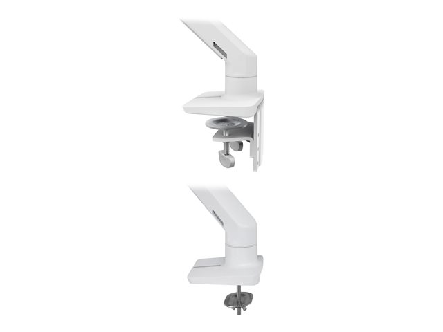 Ergotron HX - Mounting kit (handle, articulating arm, desk clamp mount, grommet mount, 2 pivots, hinge bow, extension) - Constant Force Technology - for 2 LCD displays - white - screen size: up to 32\"