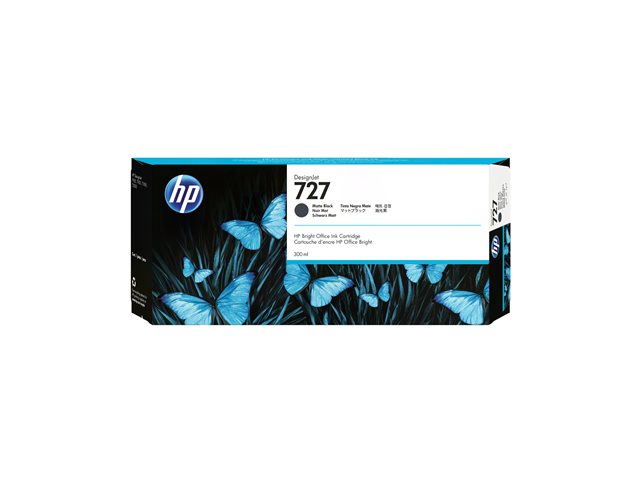 HP 727 - 300 ml - high capacity - matte black - original - DesignJet - ink cartridge - for DesignJet T1500, T1530, T2500, T2530, T920, T930
