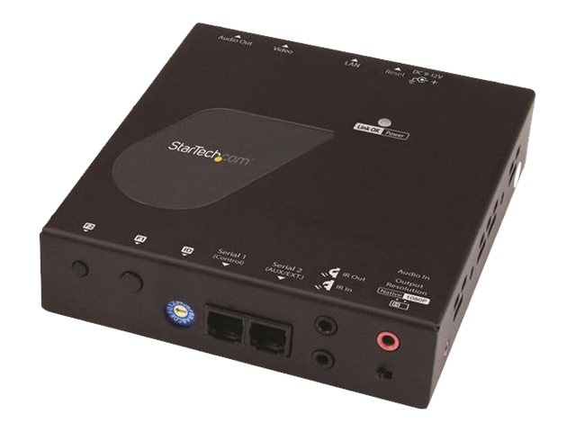 StarTech.com 4K HDMI over IP Receiver for ST12MHDLAN4K - 4K Receiver - HDMI Over Cat6 - 4k AV Receiver (ST12MHDLAN4R) - Video/audio extender - receiver - 1GbE, HDMI - up to 100 m - for P/N: ST12MHDLAN4K, SV565HDIP, SVA12M2NEUA, SVA12M5NA, VIDWALLMNT