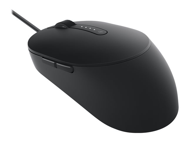 Dell MS3220 - Mouse - laser - 5 buttons - wired - USB 2.0 - black - with 3 Years Basic Hardware Warranty