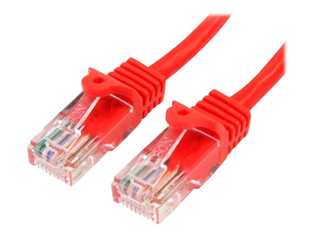 StarTech.com 2m Red Cat5e / Cat 5 Snagless Patch Cable - Patch cable - RJ-45 (M) to RJ-45 (M) - 2 m - UTP - CAT 5e - molded, snagless - red