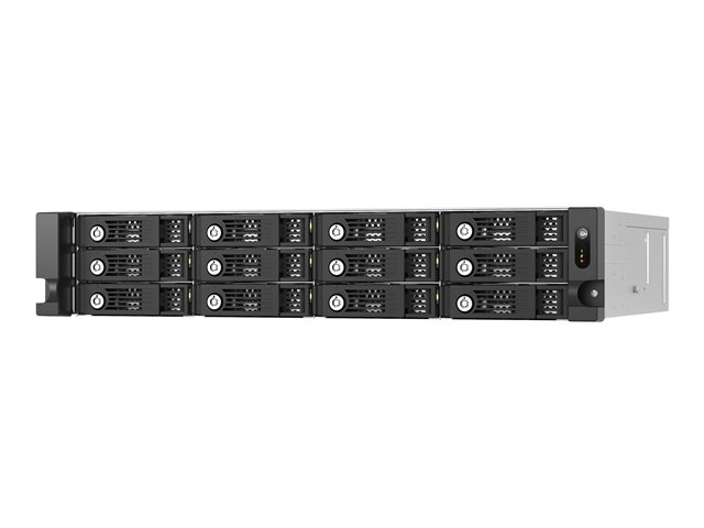 QNAP - Hard drive array - 12 bays (SATA-600) - SAS 12Gb/s (external) - rack-mountable - 2U