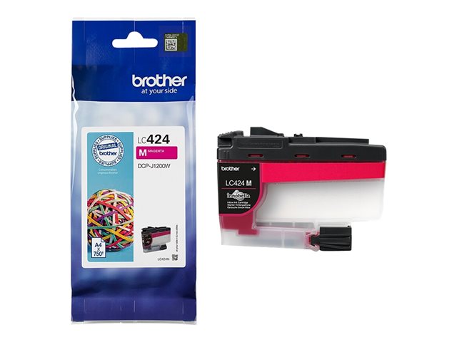 Brother LC424M - Magenta - original - ink cartridge - for Brother DCP-J1200W