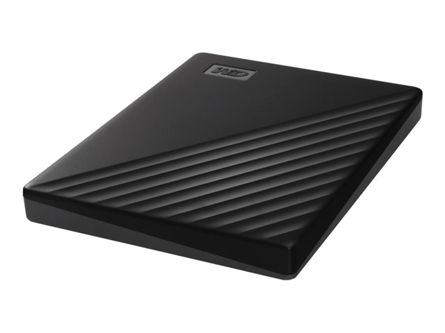 WD My Passport WDBYVG0020BBK - Hard drive - encrypted - 2 TB - external (portable) - USB 3.2 Gen 1 - 256-bit AES - black